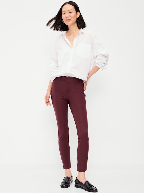 High-Waisted Pixie Skinny Ankle Pants
