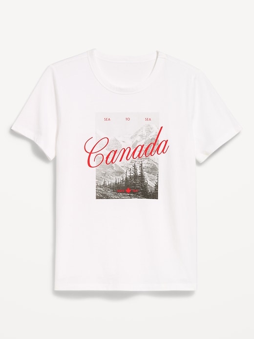 L'image numéro 4 présente T-shirt passe-partout ras du cou à imprimé