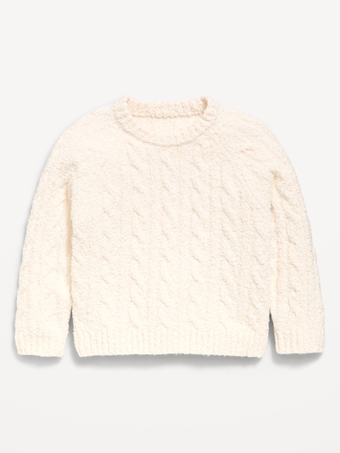 Long-Sleeve Cable-Knit Sweater for Toddler Girls