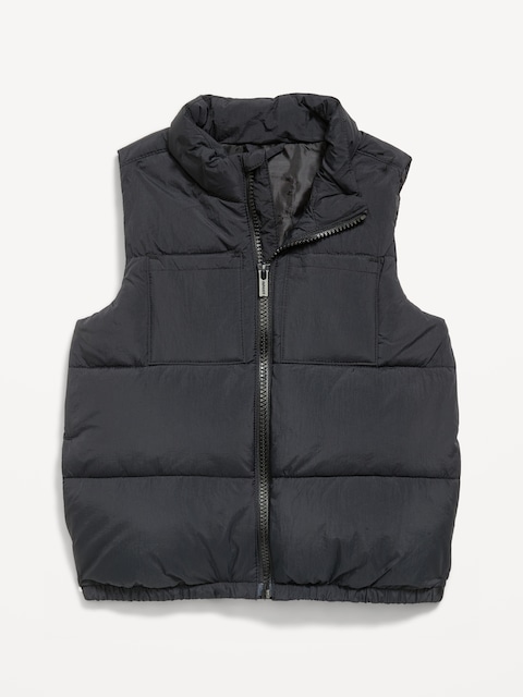 Water-Resistant Puffer Vest for Toddler Boys