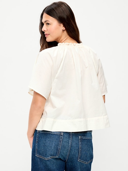 Image number 3 showing, Loose Short-Sleeve Top