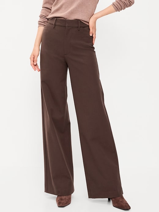 L'image numéro 2 présente Pantalon Pixie à jambe ultra-large à taille haute
