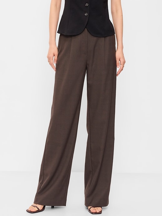 Image number 2 showing, High-Waisted Taylor Trouser Wide-Leg Pants
