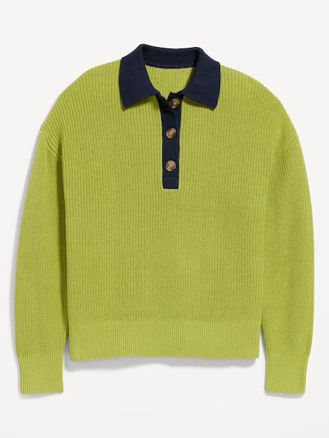 Shaker Polo Sweater