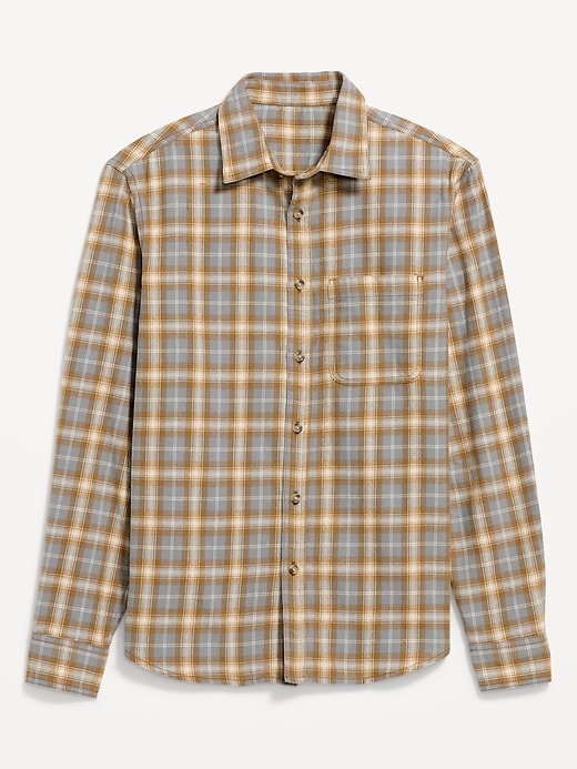 Image number 2 showing, Relaxed Long-Sleeve Plaid Flannel Pocket Shirt