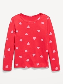 Image number 1 showing, Printed Softest Long-Sleeve T-Shirt for Girls