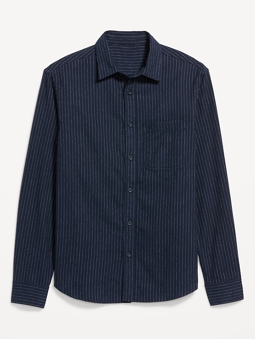 Image number 1 showing, Relaxed Long-Sleeve Flannel Pocket Shirt