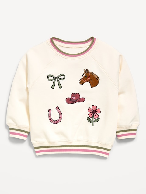 Long-Sleeve Graphic Sweatshirt for Toddler Girls