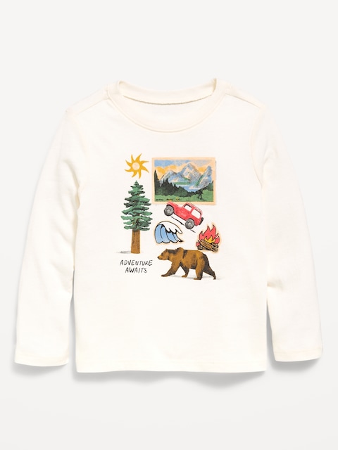 Long-Sleeve Graphic T-Shirt for Toddler Girls