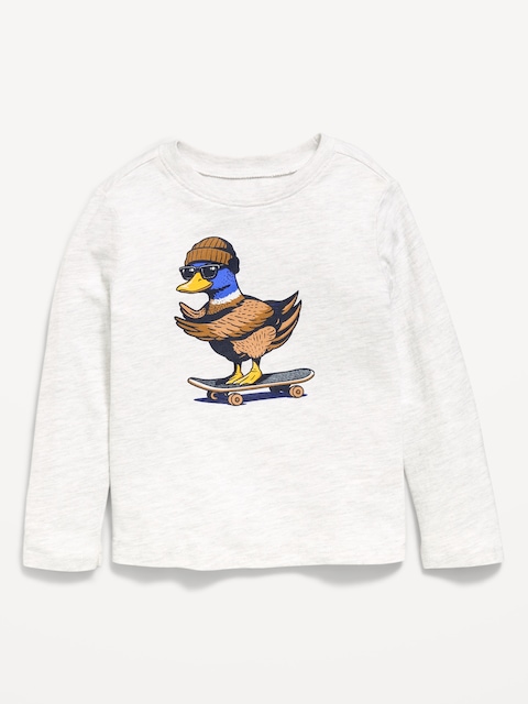 Long-Sleeve Graphic T-Shirt for Toddler Girls