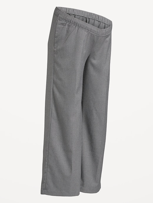 L'image numéro 1 présente Pantalon Billie à jambe large de maternité