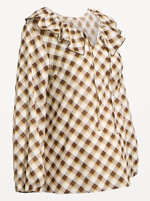 Image number 1 showing, Maternity Ruffle-Collar Popover Top
