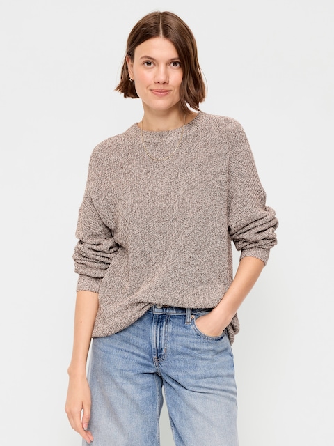 Seaside Cotton Shaker Oversized Tunic Sweater