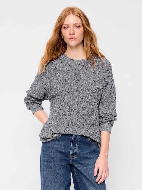 Seaside Cotton Shaker Oversized Tunic Sweater