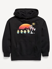 Image number 1 showing, Minions™ Gender-Neutral Oversized Graphic Pullover Hoodie for Kids