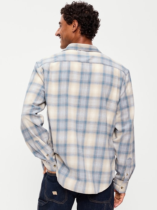 Image number 2 showing, Relaxed Long-Sleeve Plaid Flannel Pocket Shirt