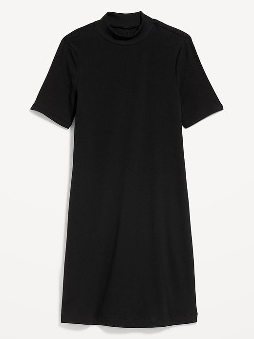 Image number 2 showing, Snug Mock-Neck Bodycon Mini Dress