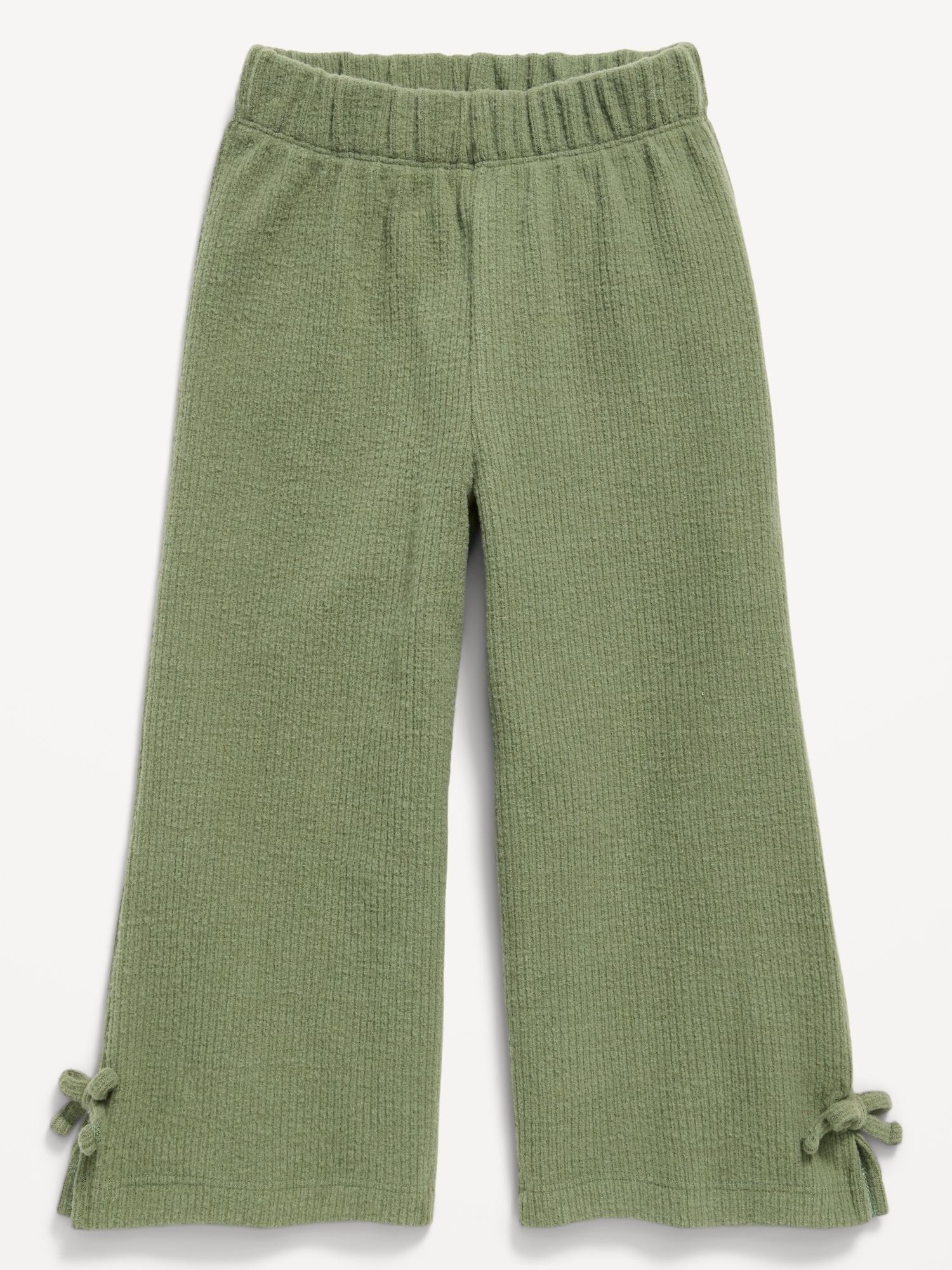 Pantalon côtelé douillet à jambe large pour toute-petite