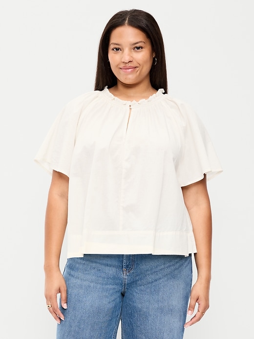 Image number 4 showing, Loose Short-Sleeve Top