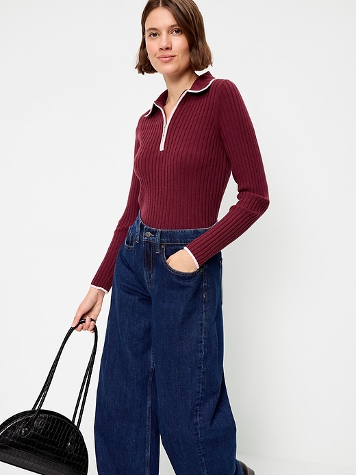 Image number 3 showing, Long-Sleeve Half-Zip Top