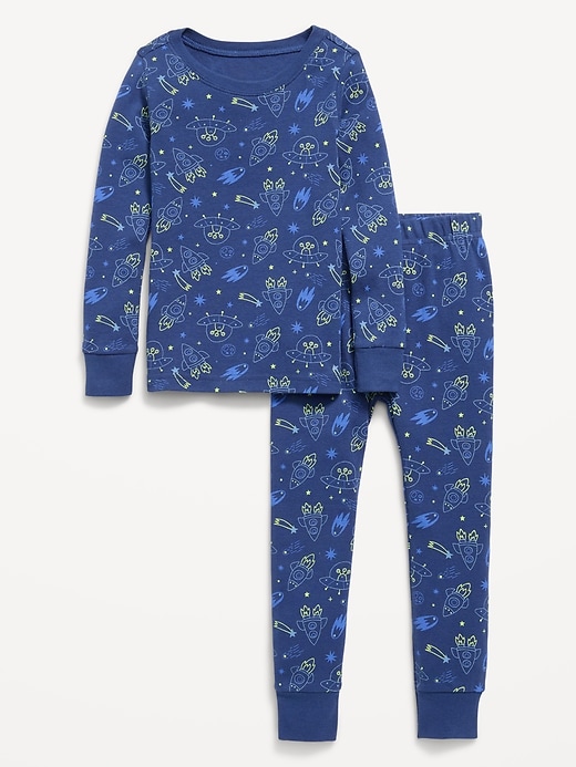 Image number 1 showing, Unisex Snug-Fit Printed Pajama Set for Toddler & Baby
