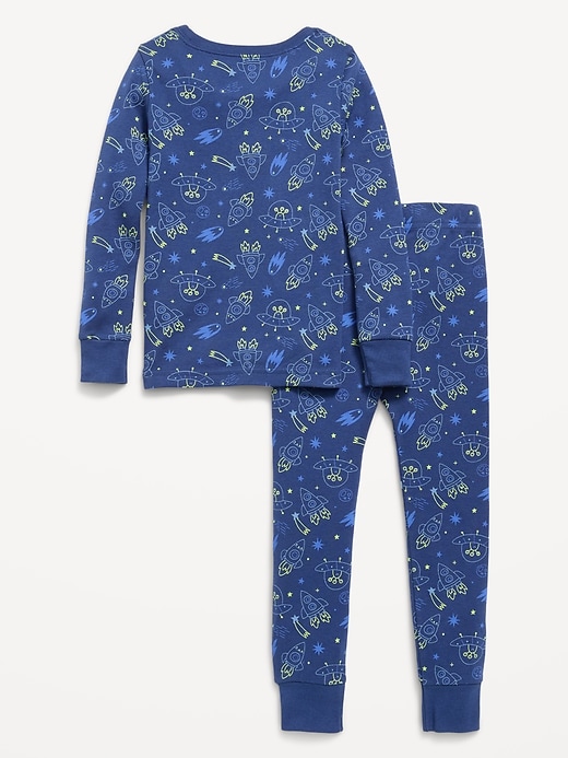 Image number 2 showing, Unisex Snug-Fit Printed Pajama Set for Toddler & Baby