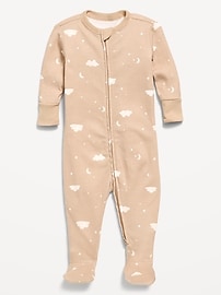 Image number 1 showing, 2-Way-Zip Sleep & Play Footed One-Piece for Baby