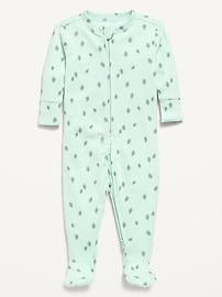 Image number 1 showing, 2-Way-Zip Sleep & Play Footed One-Piece for Baby