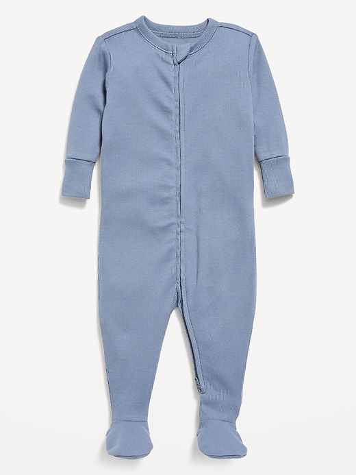 Image number 1 showing, 2-Way-Zip Sleep & Play Footed One-Piece for Baby