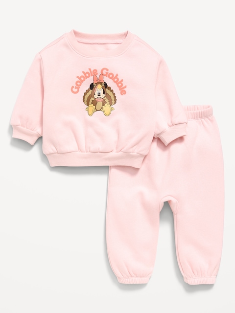 Disney© Crew-Neck Sweatshirt and Sweatpants Set for Baby