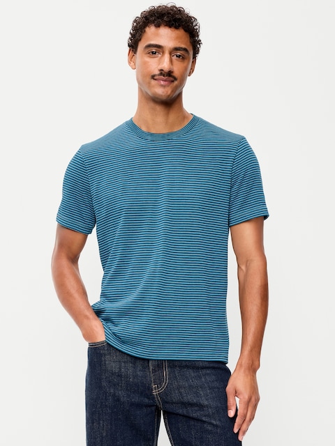 Crew-Neck Striped T-Shirt
