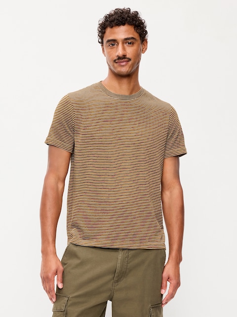 Crew-Neck Striped T-Shirt