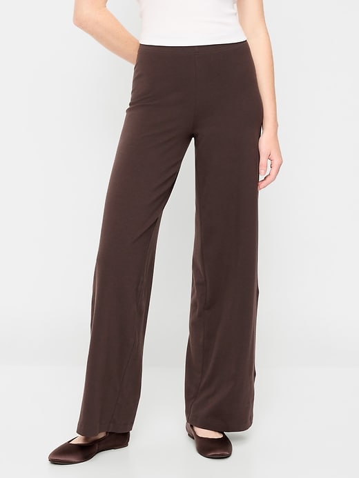 Image number 2 showing, High-Waisted Fashion Wide-Leg Leggings