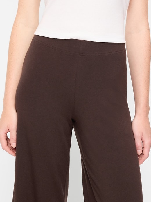 Image number 4 showing, High-Waisted Fashion Wide-Leg Leggings