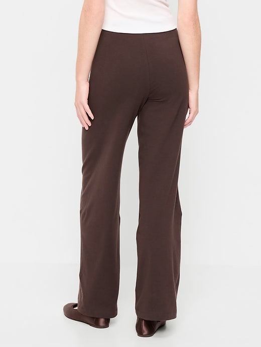 Image number 3 showing, High-Waisted Fashion Wide-Leg Leggings