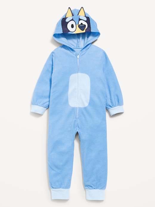 Image number 2 showing, Bluey™ Hooded Unisex Fleece One-Piece for Toddler