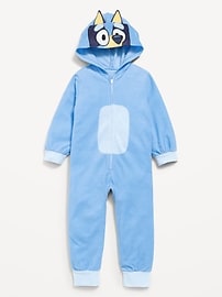 Image number 2 showing, Bluey™ Hooded Unisex Fleece One-Piece for Toddler