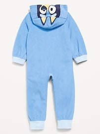 Image number 3 showing, Bluey™ Hooded Unisex Fleece One-Piece for Toddler
