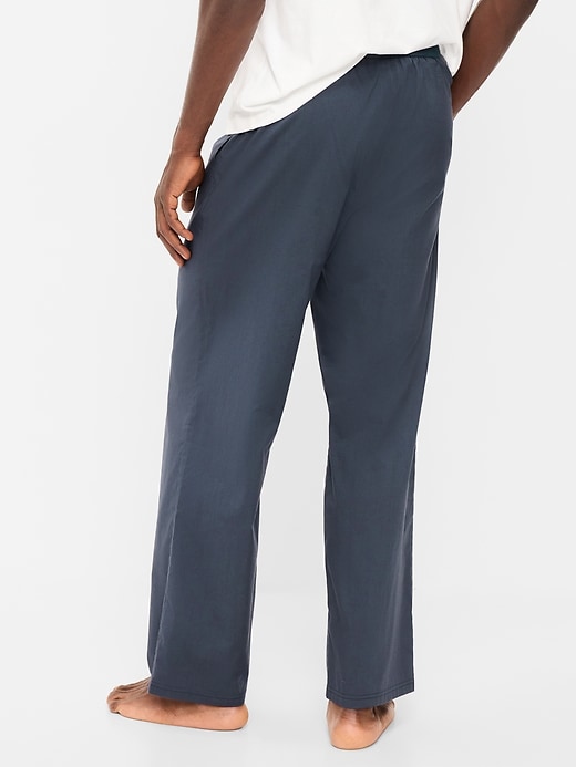 L'image numéro 2 présente Pantalon de pyjama en popeline à taille élastique.