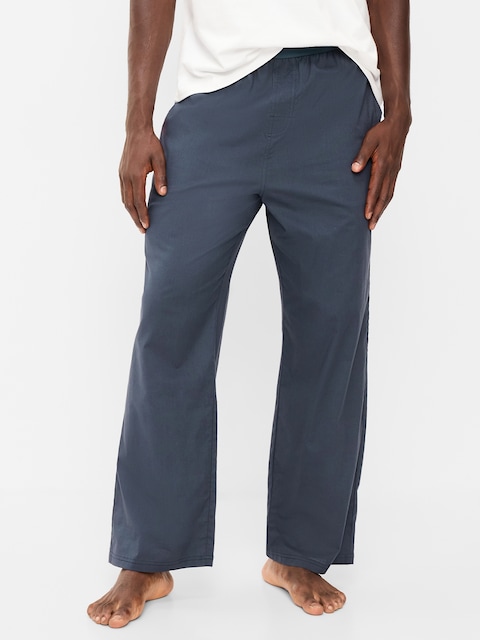 Elastic-Waist Poplin Pajama Pant