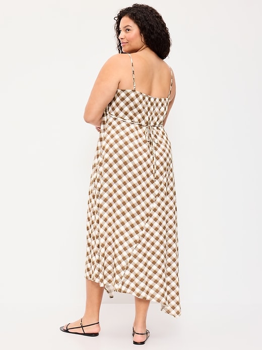 Image number 10 showing, Fit & Flare Tie-Back Asymmetrical Midi Dress