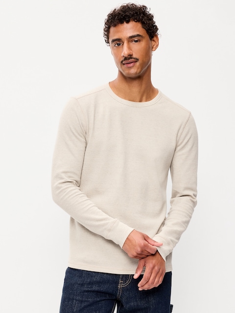 Crew-Neck Waffle T-Shirt
