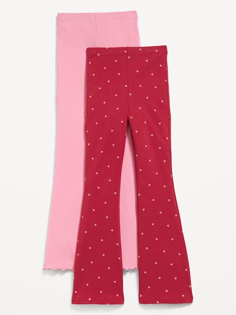 LEGGING ÉVASÉ PLEINE LONGUEUR À TAILLE HAUTE POUR FILLE (PAQUET DE 2)