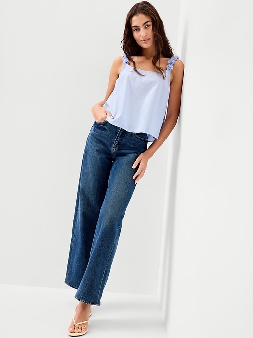 Image number 3 showing, Rosette-Strap Tank Top