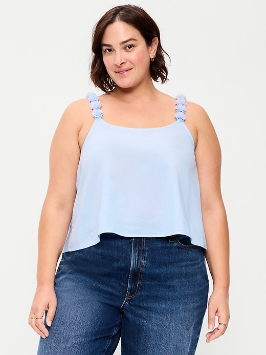 Image number 7 showing, Rosette-Strap Tank Top