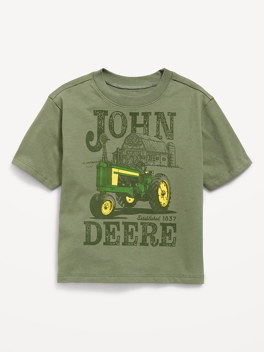 Image number 1 showing, John Deere™ Oversized Unisex T-Shirt for Toddler