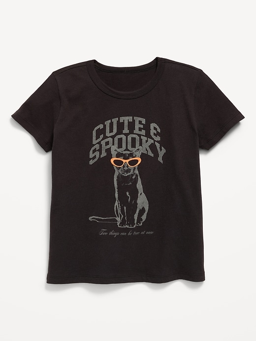 L'image numéro 1 présente T-shirt à manches courtes à imprimé pour fille