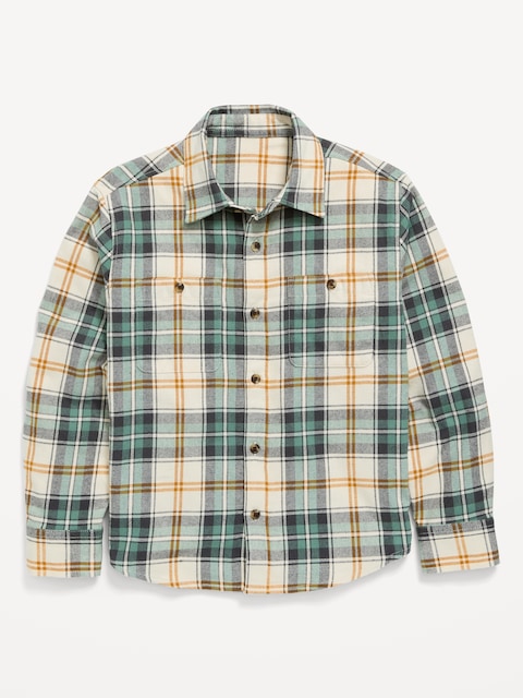 Long-Sleeve Flannel Shirt for Boys