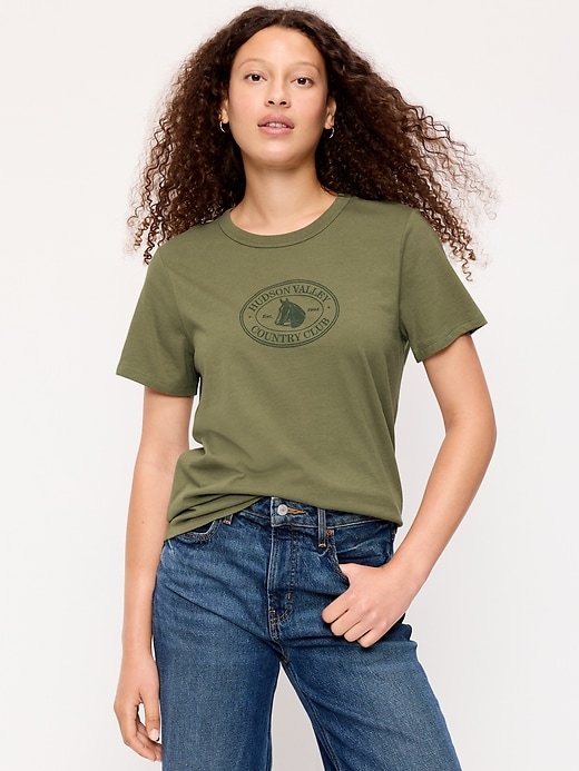 Image number 1 showing, EveryWear Crew-Neck Graphic T-Shirt