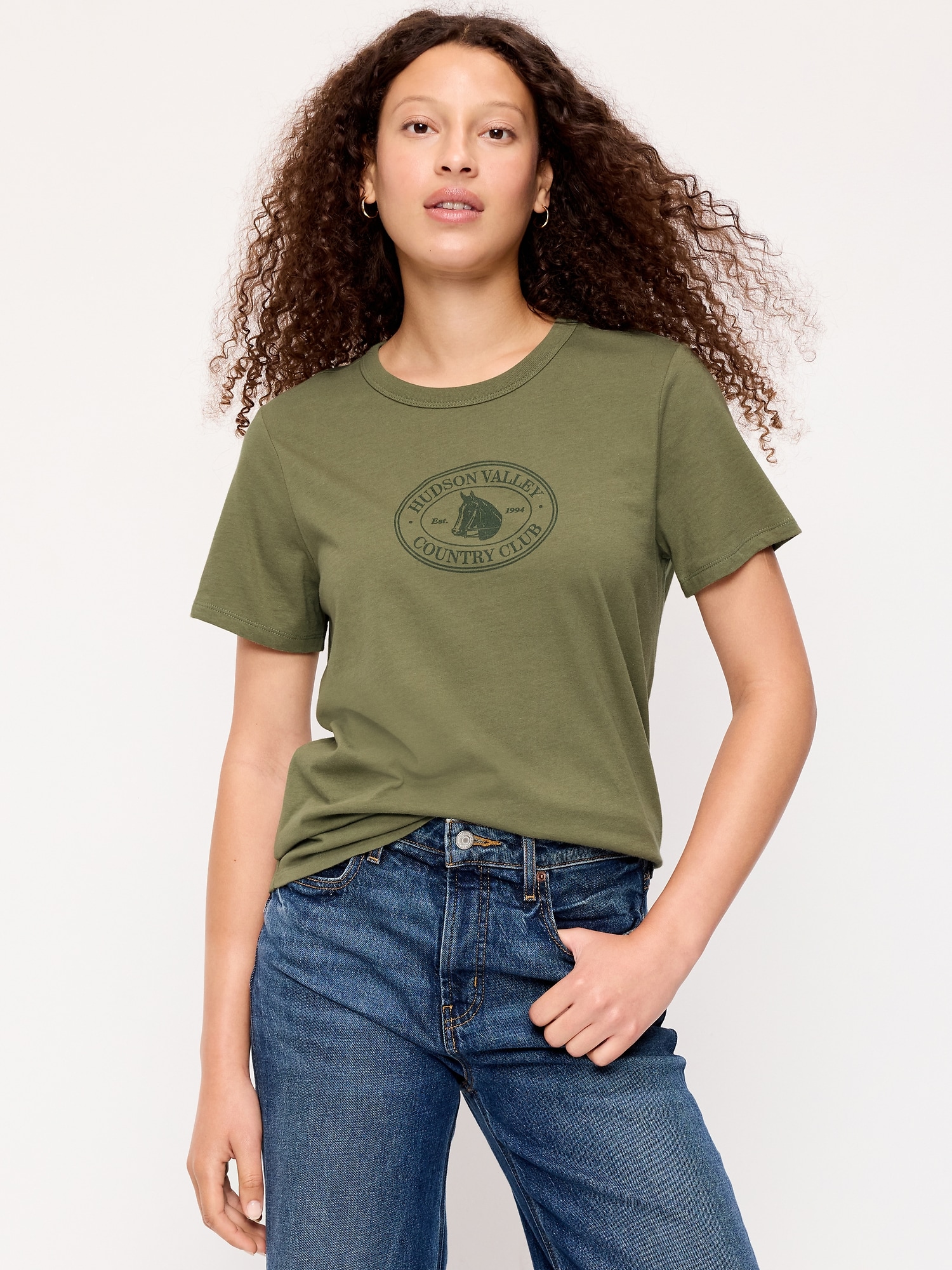 EveryWear Crew-Neck Graphic T-Shirt